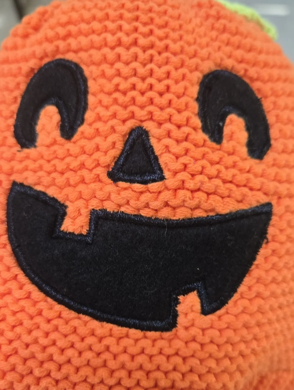 Carter's Unisex Orange Pumpkin Knit Beanie